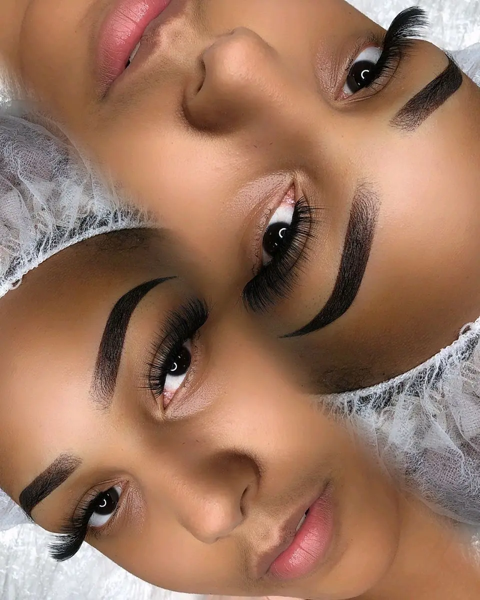 After Semi-Permanent Microshaded Eyebrows